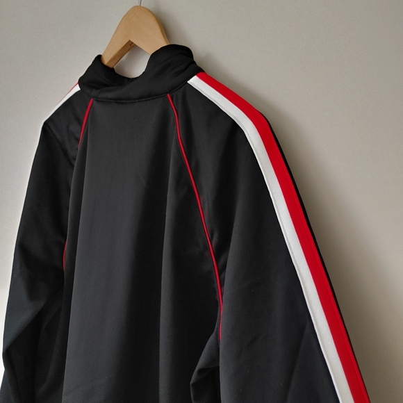 GAP Gapfit Track Jacket Zip-Up Sweatshirt Stripe Black Size XXL - Picture 12 of 16